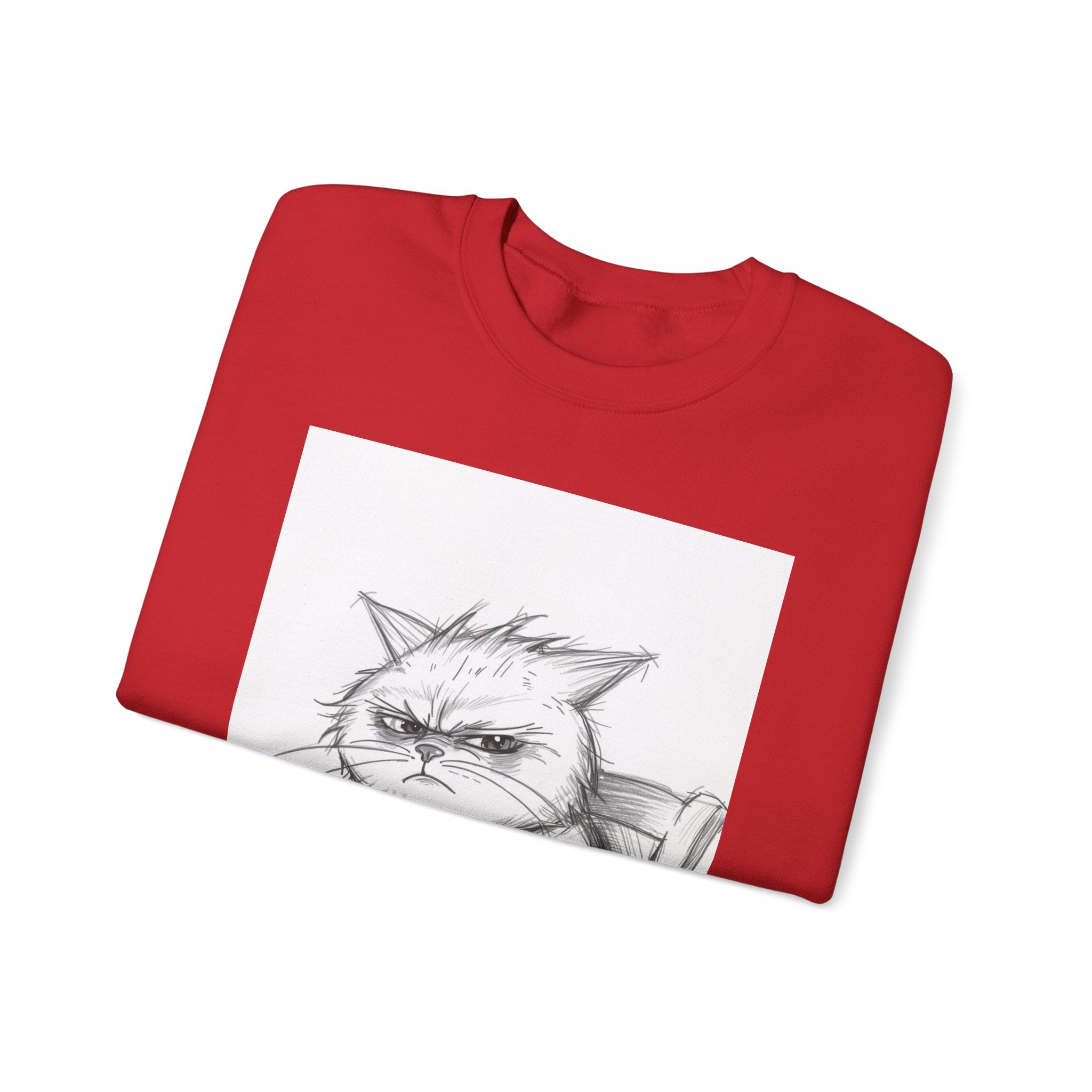 Funny Cat Crewneck Sweatshirt - "Not Before I've Had My Nip"
