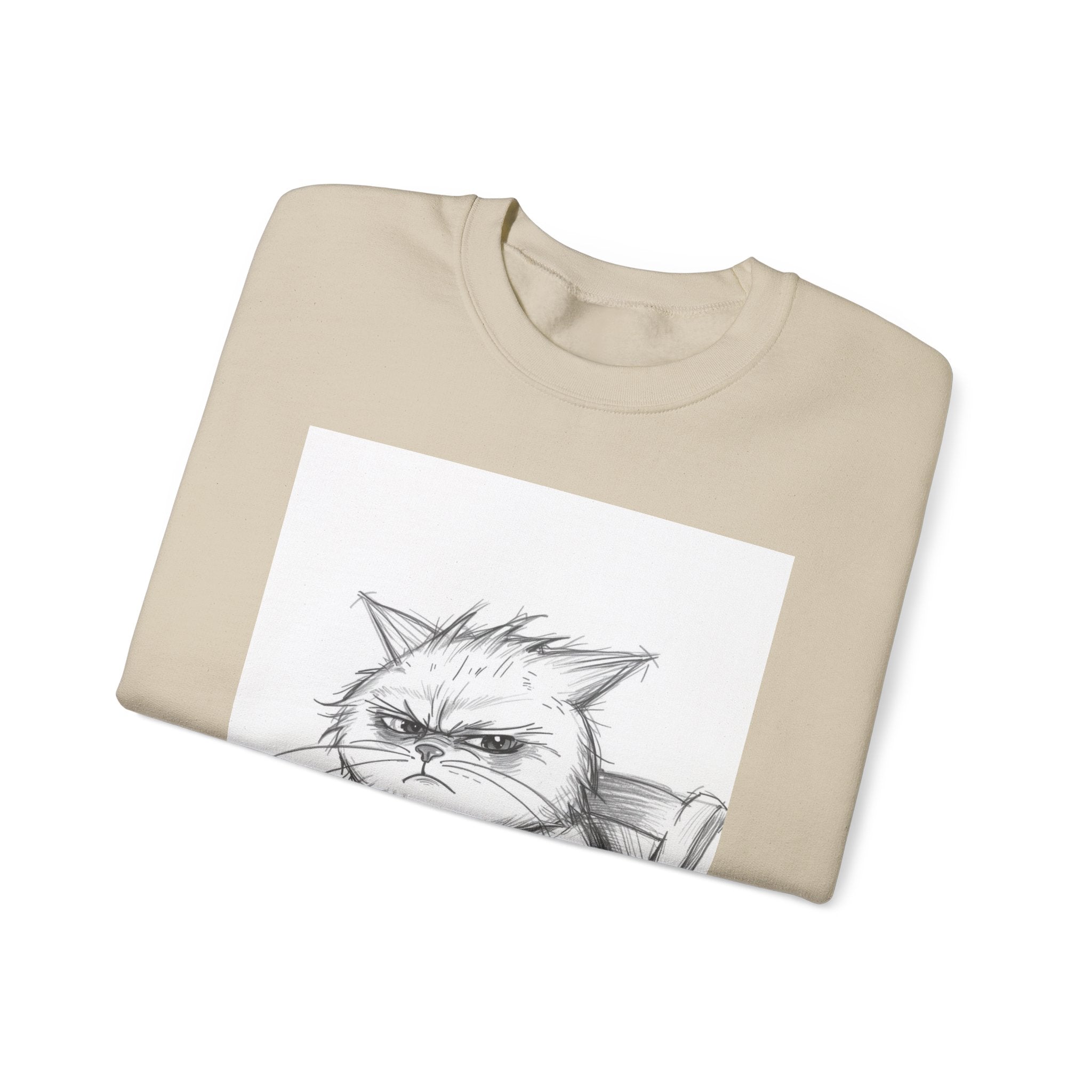 Funny Cat Crewneck Sweatshirt - "Not Before I've Had My Nip"