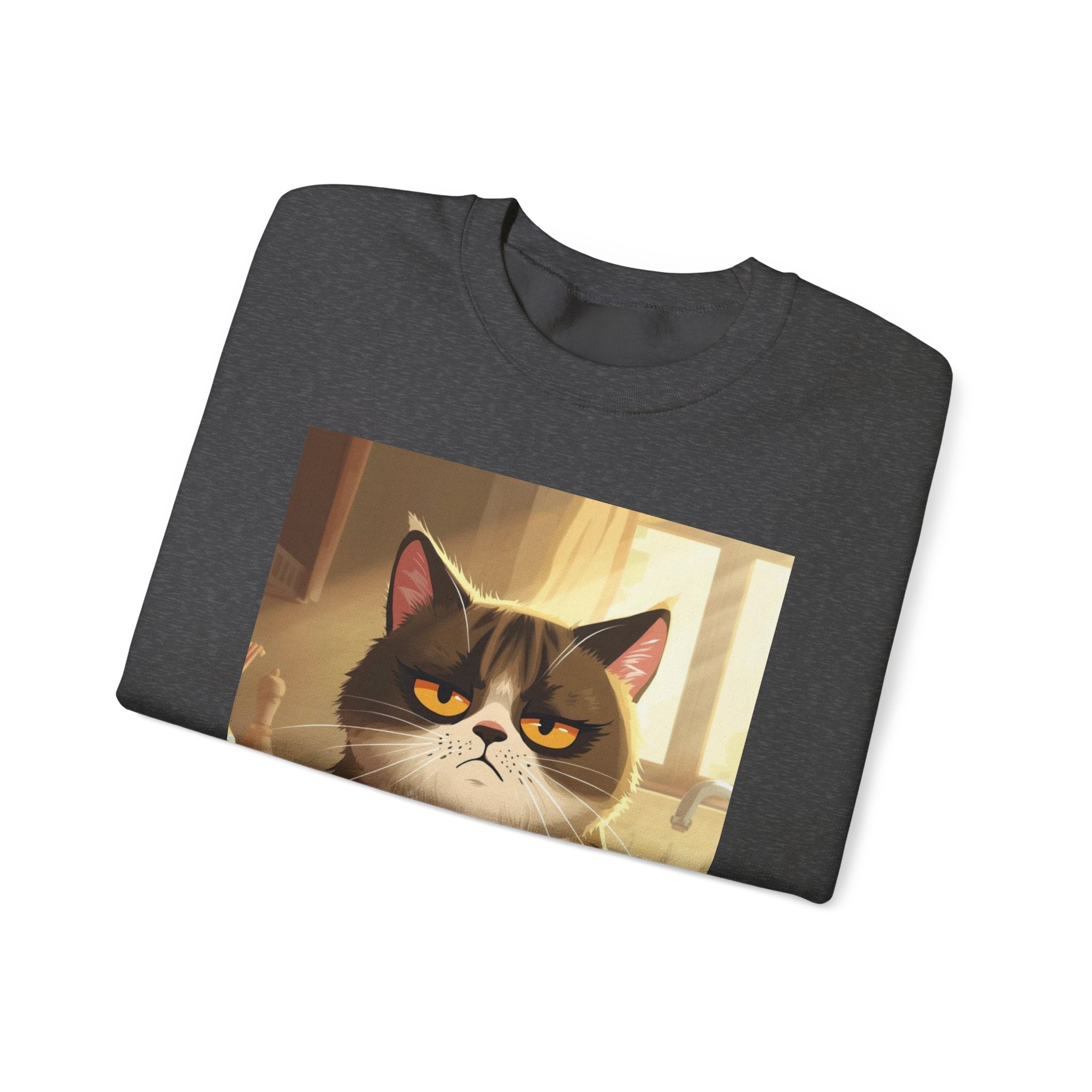 Funny Cat Crewneck Sweatshirt - Not Before Juice