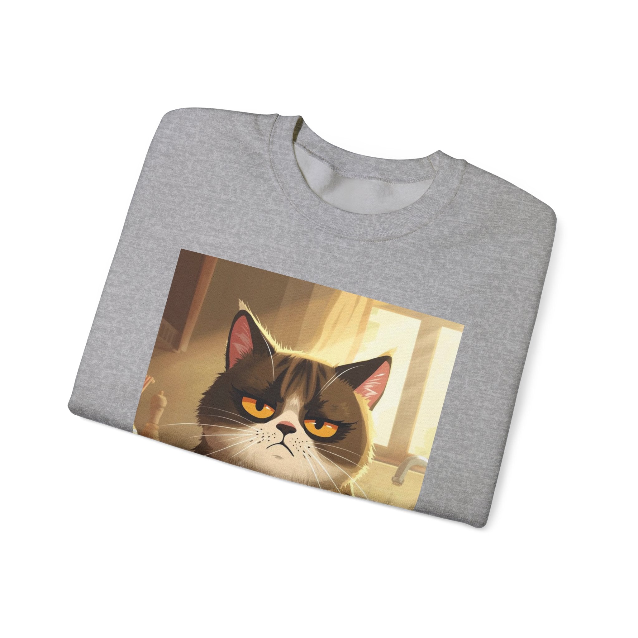Funny Cat Crewneck Sweatshirt - Not Before Juice