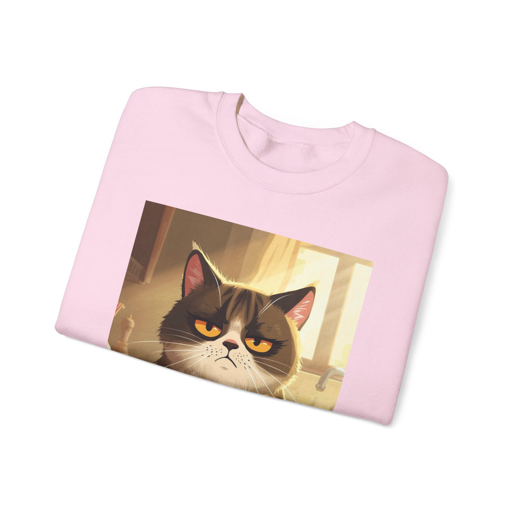 Funny Cat Crewneck Sweatshirt - Not Before Juice