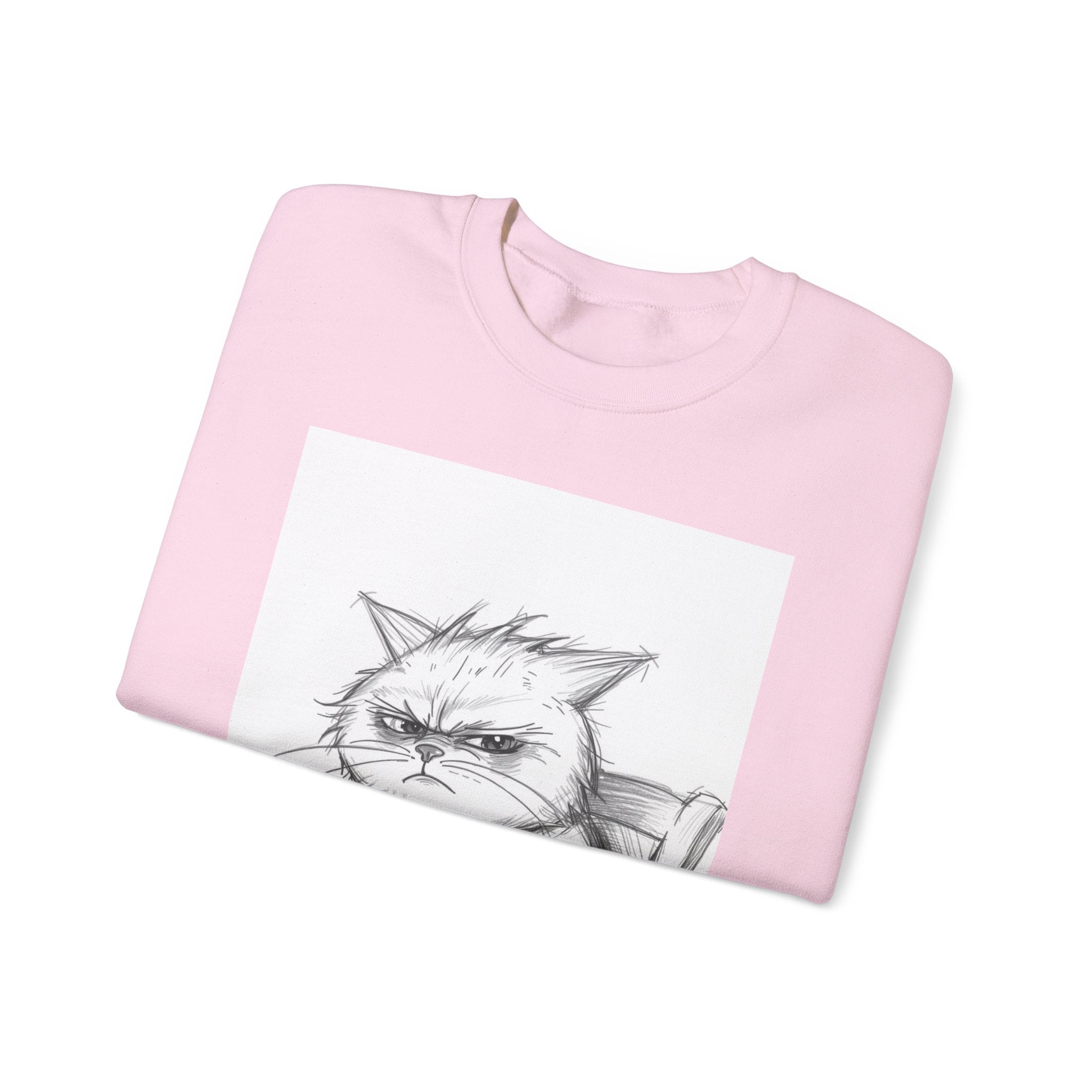 Funny Cat Crewneck Sweatshirt - "Not Before I've Had My Nip"