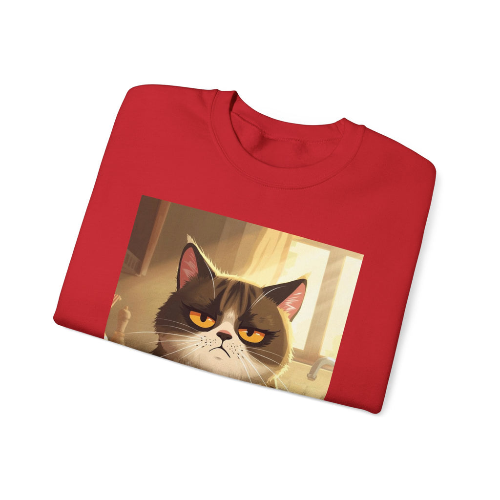 Funny Cat Crewneck Sweatshirt - Not Before Juice