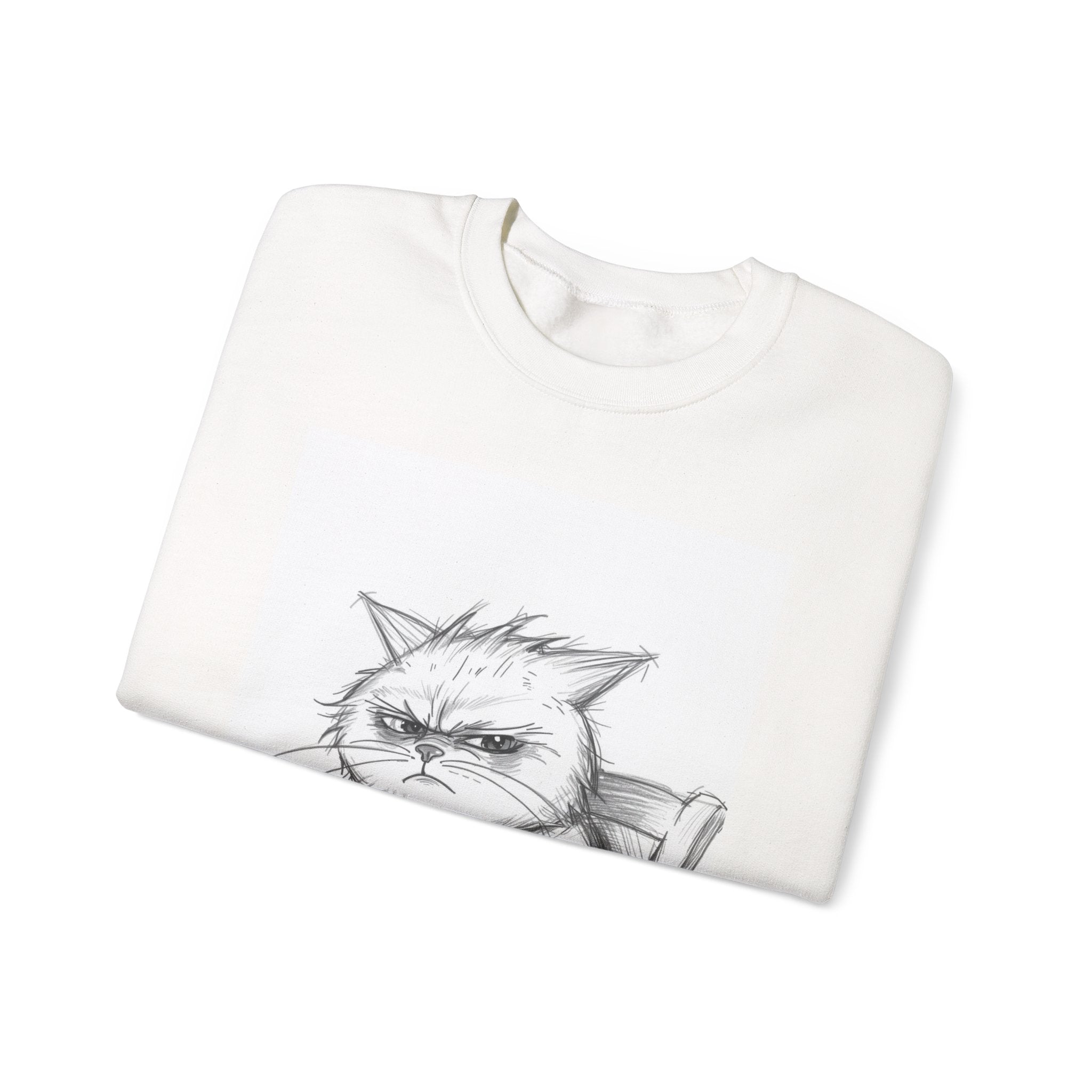 Funny Cat Crewneck Sweatshirt - "Not Before I've Had My Nip"