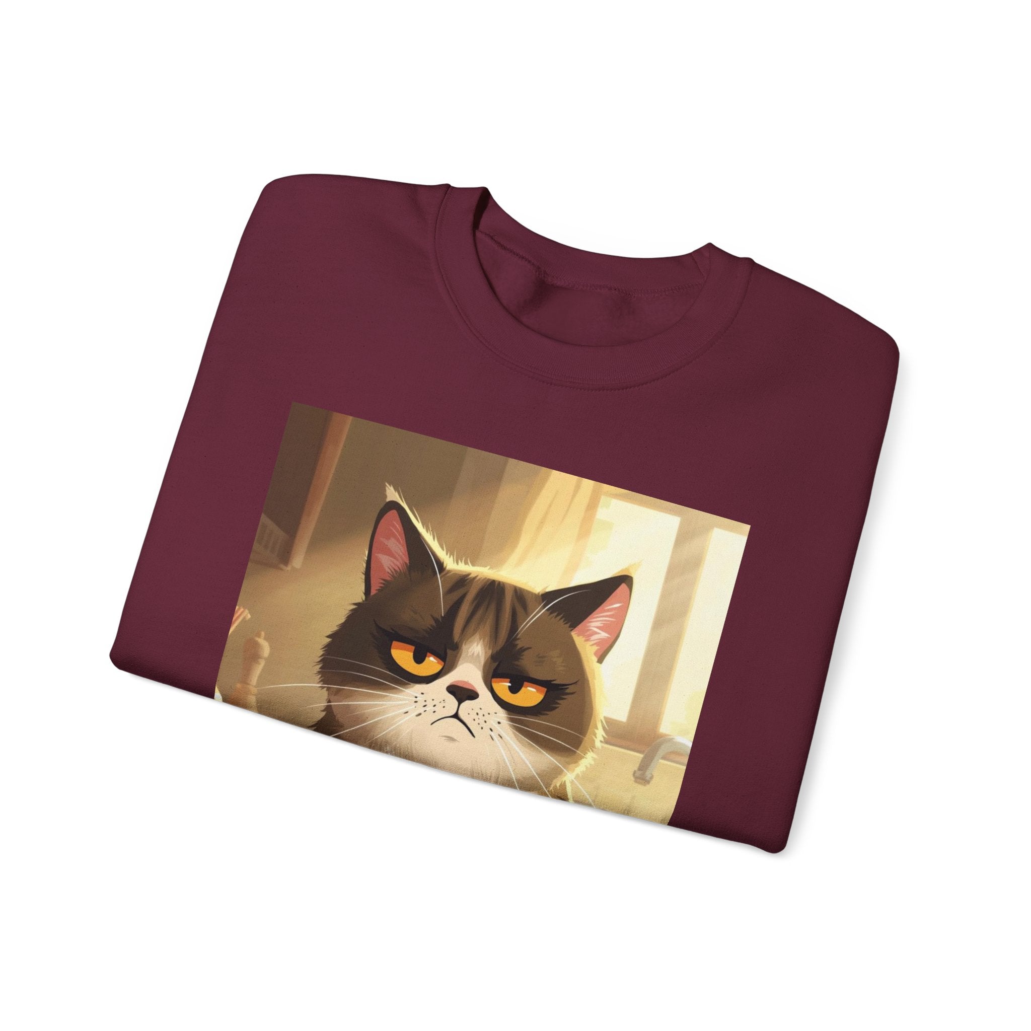Funny Cat Crewneck Sweatshirt - Not Before Juice