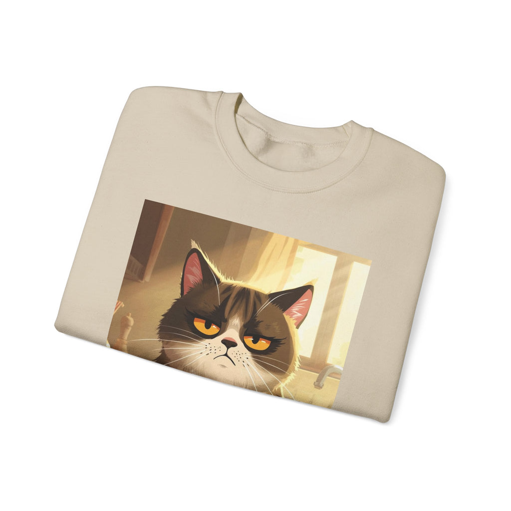 Funny Cat Crewneck Sweatshirt - Not Before Juice