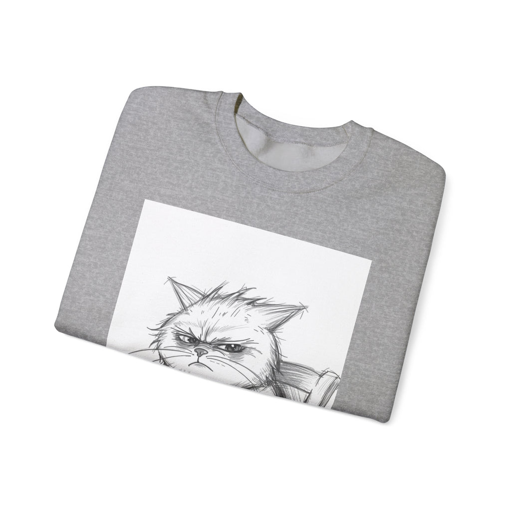 Funny Cat Crewneck Sweatshirt - "Not Before I've Had My Nip"