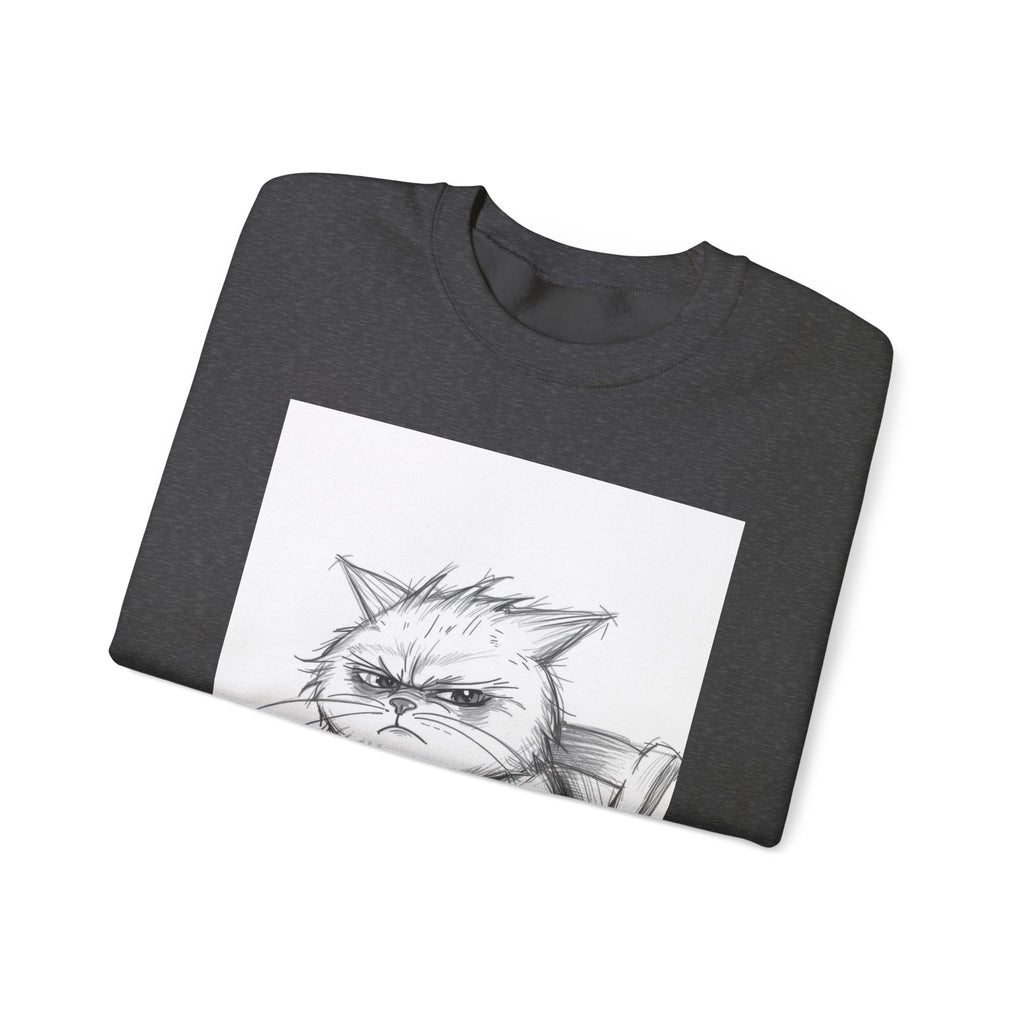 Funny Cat Crewneck Sweatshirt - "Not Before I've Had My Nip"